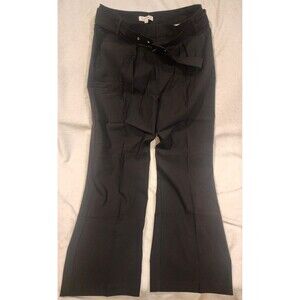 Nanette Lepore Pants Black Freedom Stretch Dress With Belt Women's Size 12